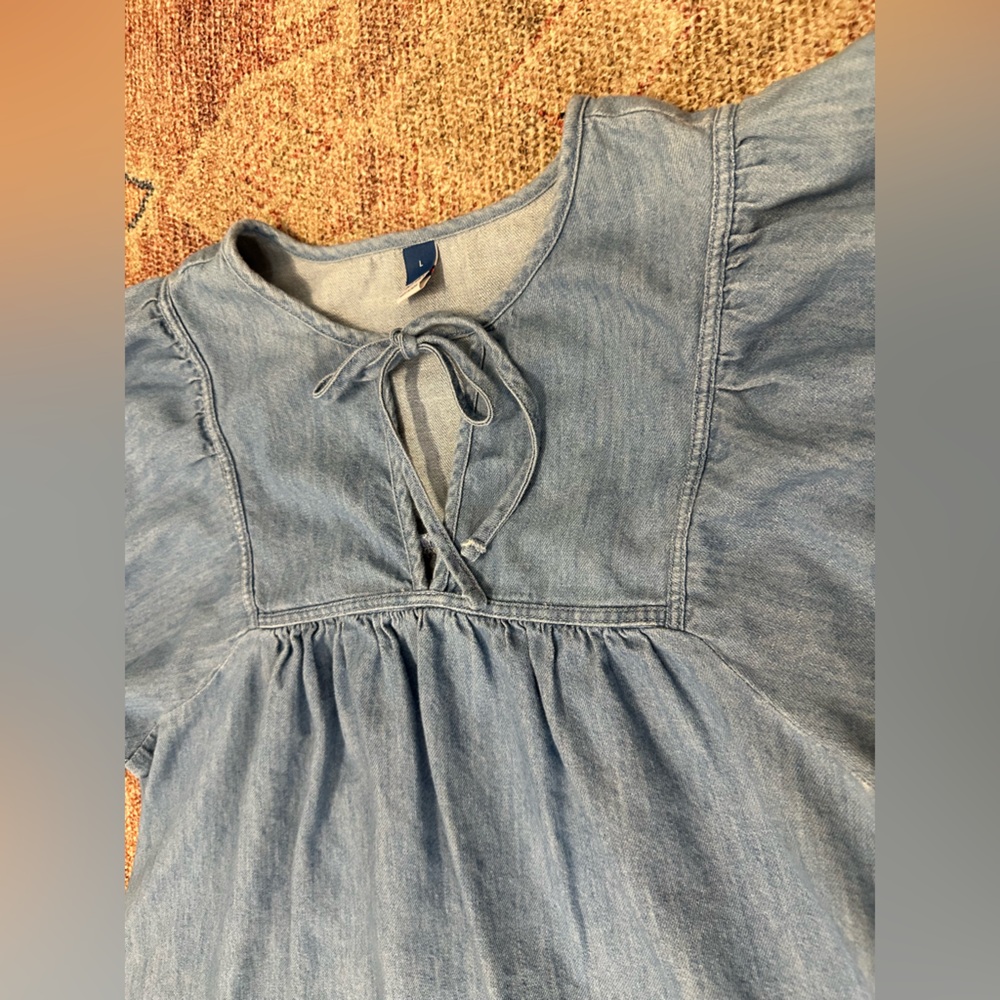 Old Navy Light Blue Denim Dress - Picture 8 of 16